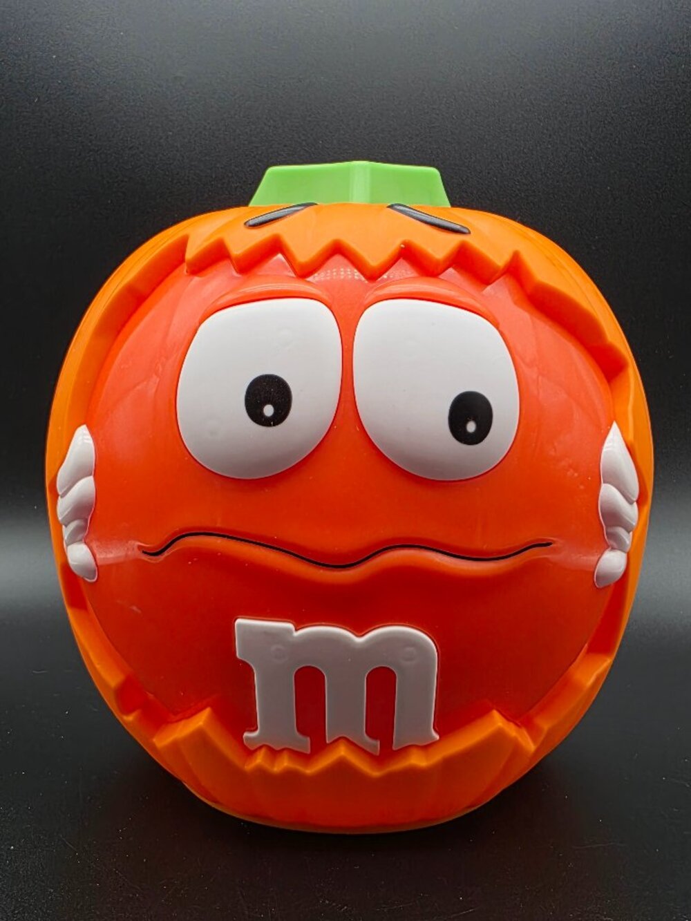 M&M's Halloween Pumpkin Candy Container Plastic M&M Decor vintage